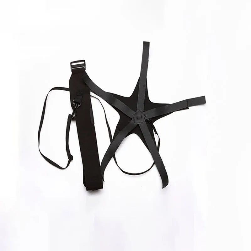 Black football juggling belt with rotating mechanism for ball control training