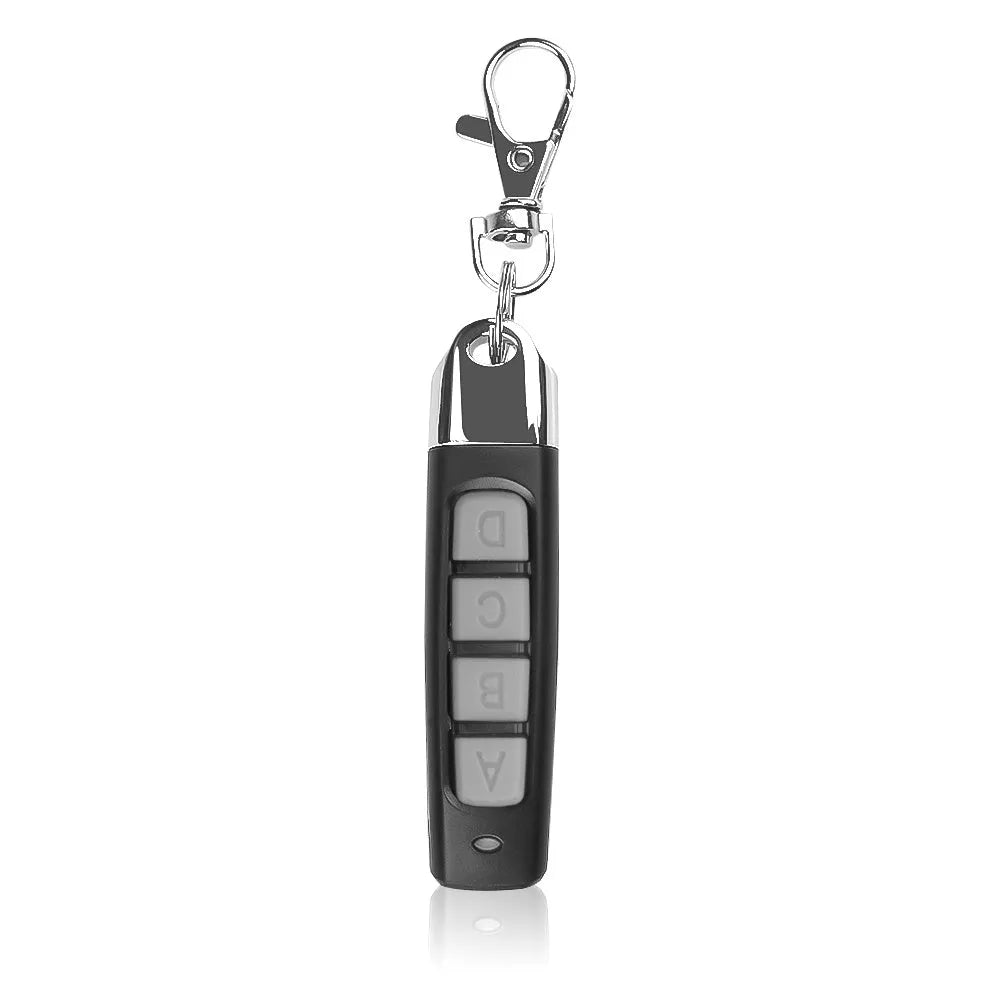 Rolling door remote control measuring 6.7cm with 433MHz frequency and four colour options