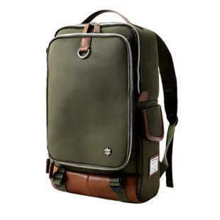Modern large capacity Oxford cloth backpack in seven colour options showing 30cm width
