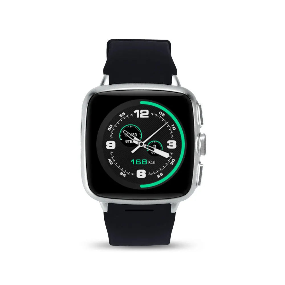 Z01 smart watch showing 1.54-inch screen on wrist in black or white colour