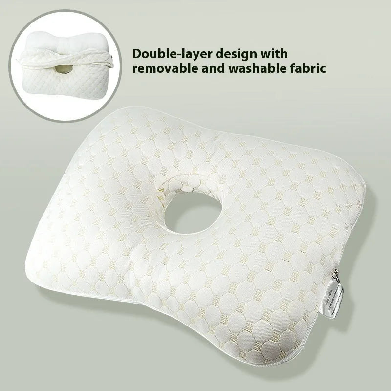 Beauty salon single hole ear pillow in new Chinese style with polyester fibre filling