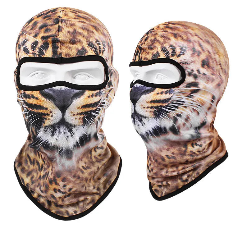 Motorcycle breathable skull sun mask with Bakool silk fabric in 36*29 cm size