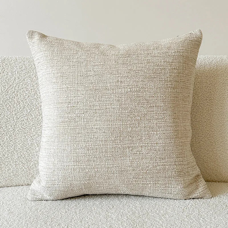 Amber coloured American-style jacquard paisley pattern sofa cushion cover
