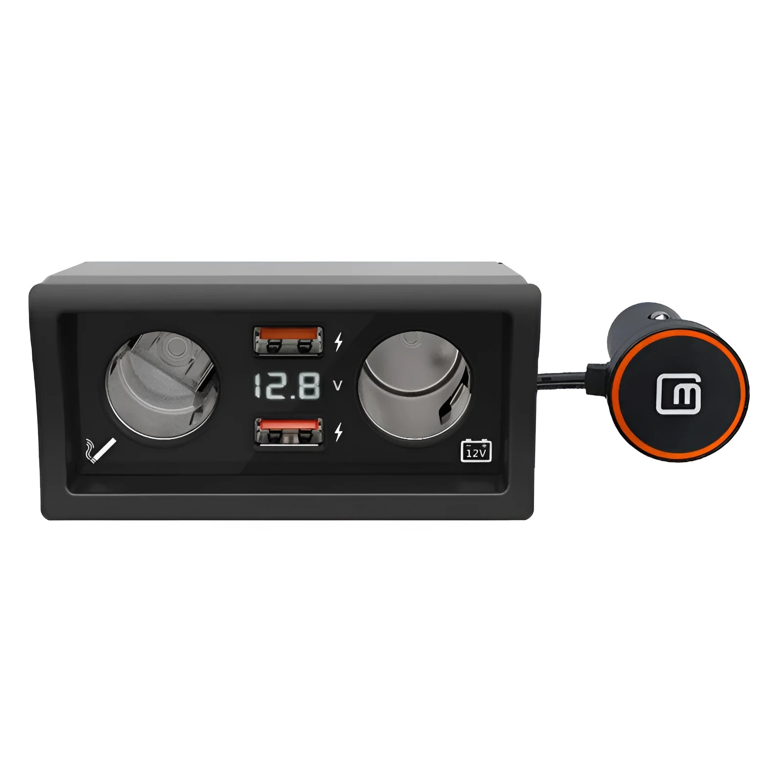 Volkswagen Lavida Polo Weiling car charger with QC3.0 fast charge and cigarette lighter connection