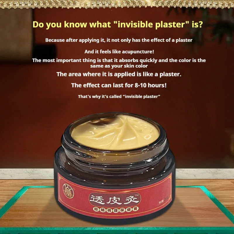 20g tube of Bestlife herb skin-penetrating moxibustion analgesic ointment, Baishi grass translucent colour.