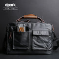 Dpark 14/15 inch laptop bag with shoulder strap in black, brown, or khaki options