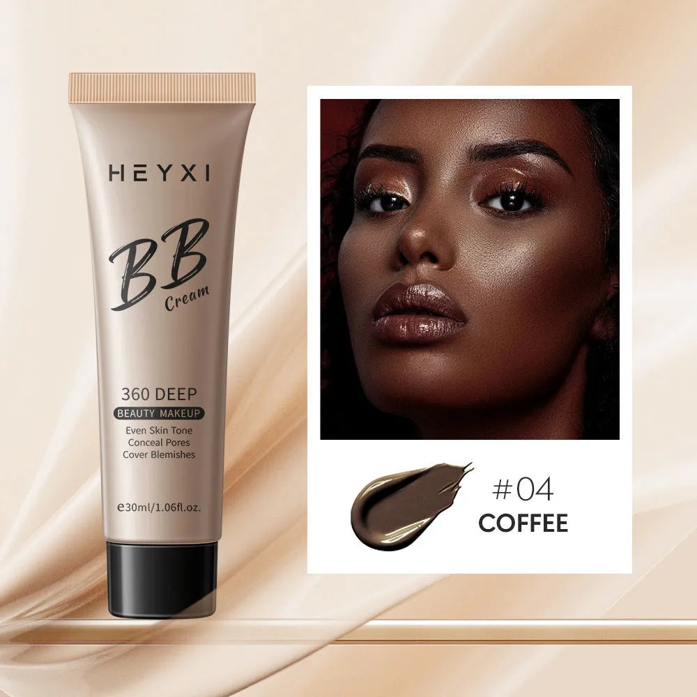 Waterproof and sweat-proof BB cream product in four colour shade options