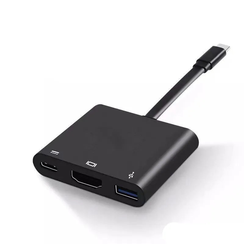 Black USB 3.1 Type-C to HDMI adapter cable for Nintendo Switch video output