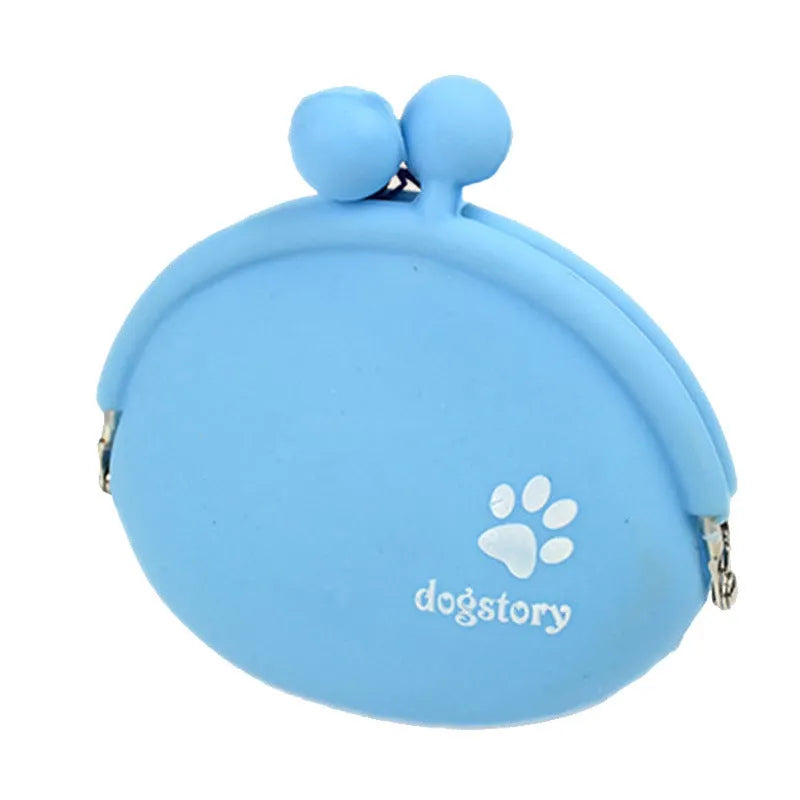 Yellow silicone dog training treat waist bag with hook-and-loop closure