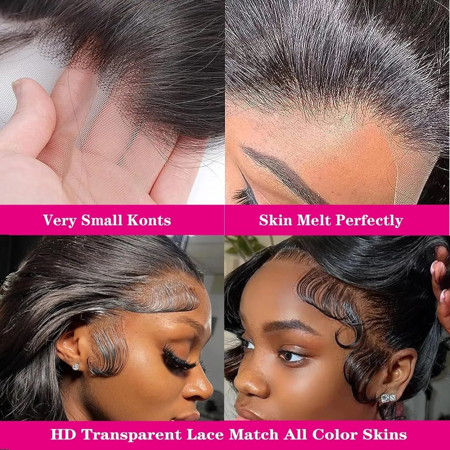 Black medium-long curly full-head synthetic wig showing natural wave pattern