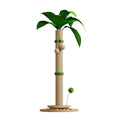 Vertical cat climbing frame with hemp rope scratching surface and canna colour chamfered columns