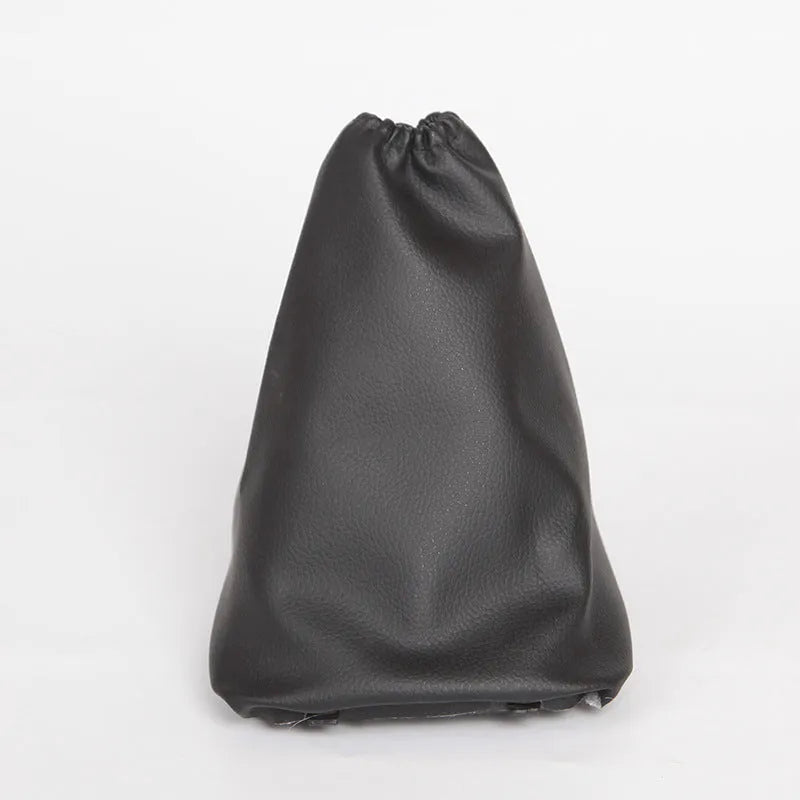 Black leather car shift lever dirt-proof cover for Toyota Corolla gear selector