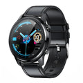LEMFO LF26 black smart bracelet with 1.3-inch touchscreen on a wrist.