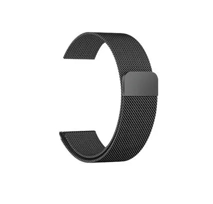Stainless steel smartwatch strap for 38mm and 42mm watches in silver colour