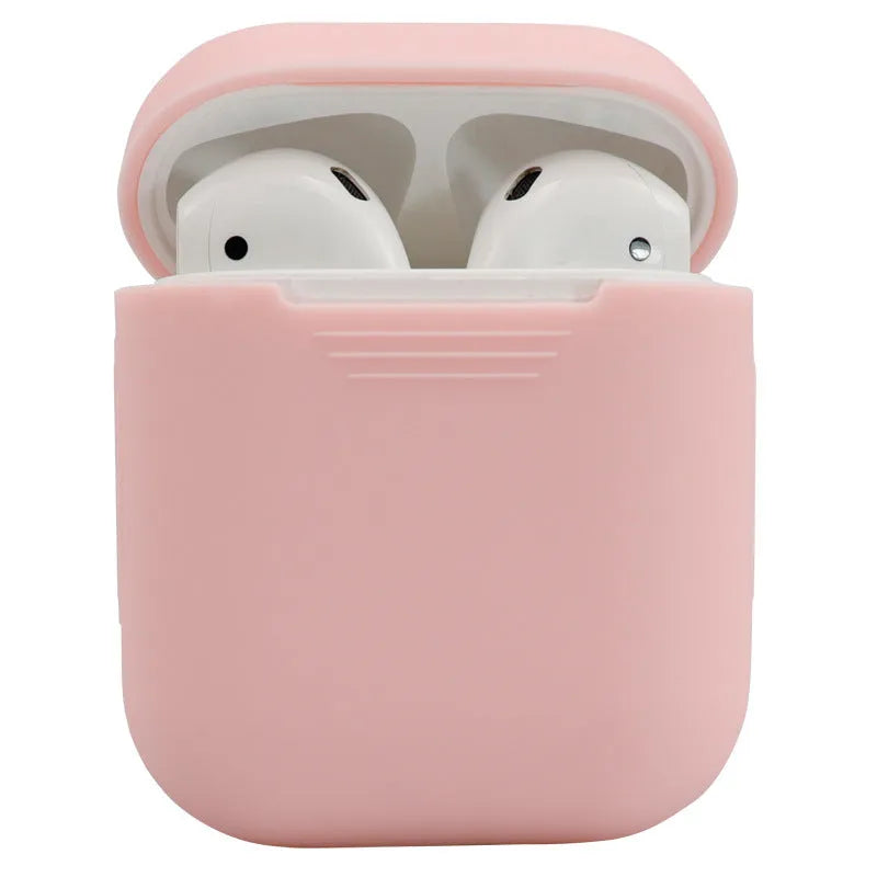 Silicone protective cover for Apple AirPods 2 wireless headphones in various colour options