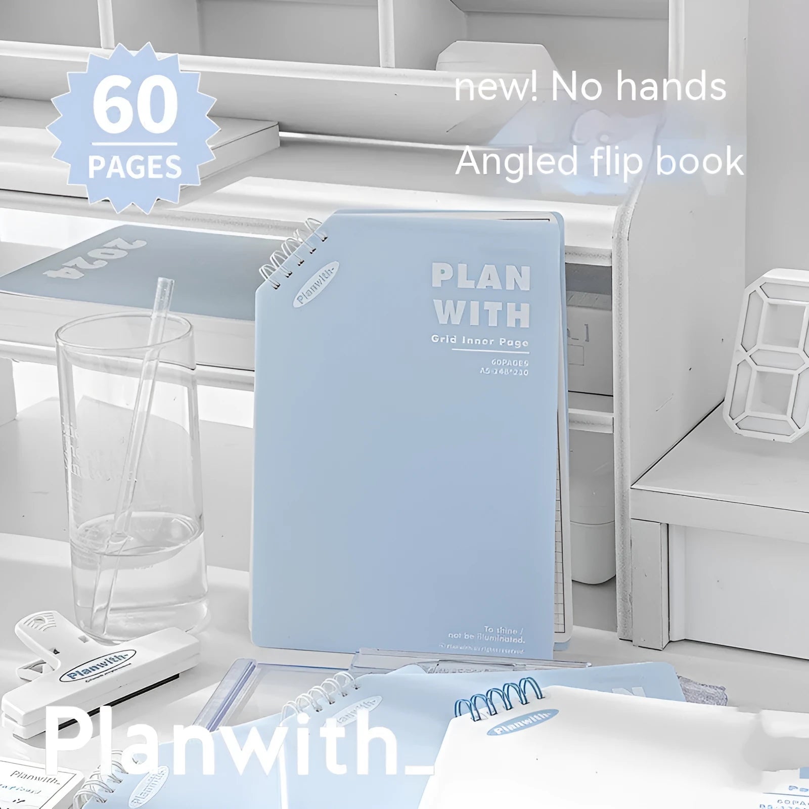 Oblique angle binding artsy ins style salt series draft notebook in A5 and B5 sizes