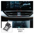 GOODWAY dashboard car mobile phone holder with clip-on vent mount and 360-degree rotating head.