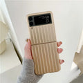 Samsung Z Flip3 ultra-thin flip phone case in black, red, pink, silver, gold, sky blue, and light green colours.