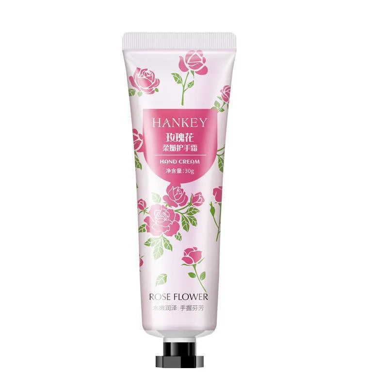 30g tube of fruit scented hand cream for moisturising dry skin.