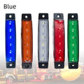 SMD LED trailer side warning light with PVC housing in five colour options
