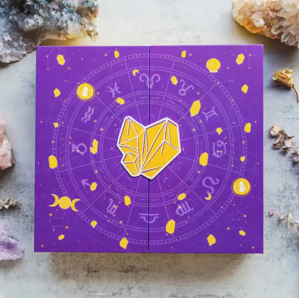 Crystal Halloween Countdown Gift Box paper decoration with 33.5cm width dimensions