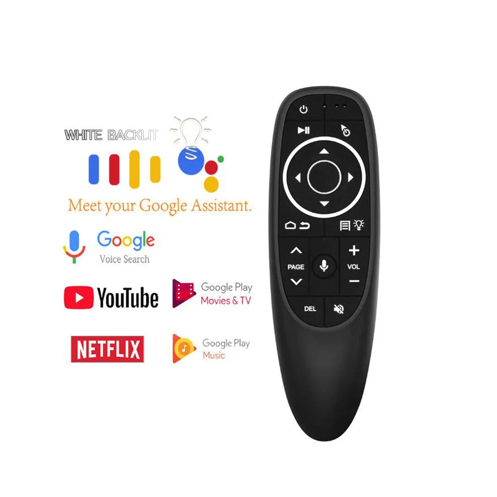 G10 G10S intelligent voice remote control with air mouse functionality and plastic shell