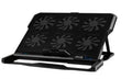 Metal mesh laptop cooling board with LCD speed control display and USB cable