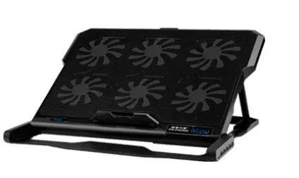 Metal mesh laptop cooling board with LCD speed control display and USB cable