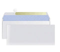 Blue anti-opening confidential envelope with self-adhesive security packaging measuring 105x240mm