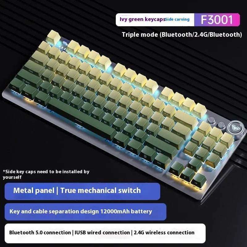 Tarantula wireless mechanical keyboard with side engraving and multiple lighting colour options