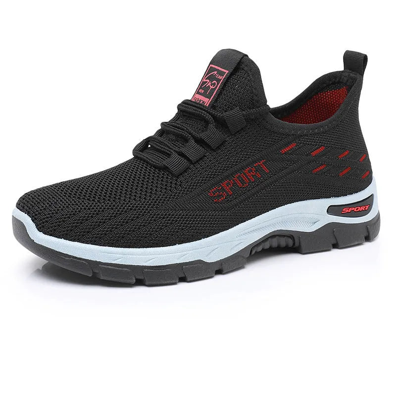 Casual sports sneakers with soft PVC soles in multiple colours for men and women