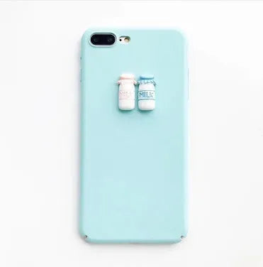 Soft silicone TPU iPhone case with a raised 3D cartoon cat design, shown in various colours.