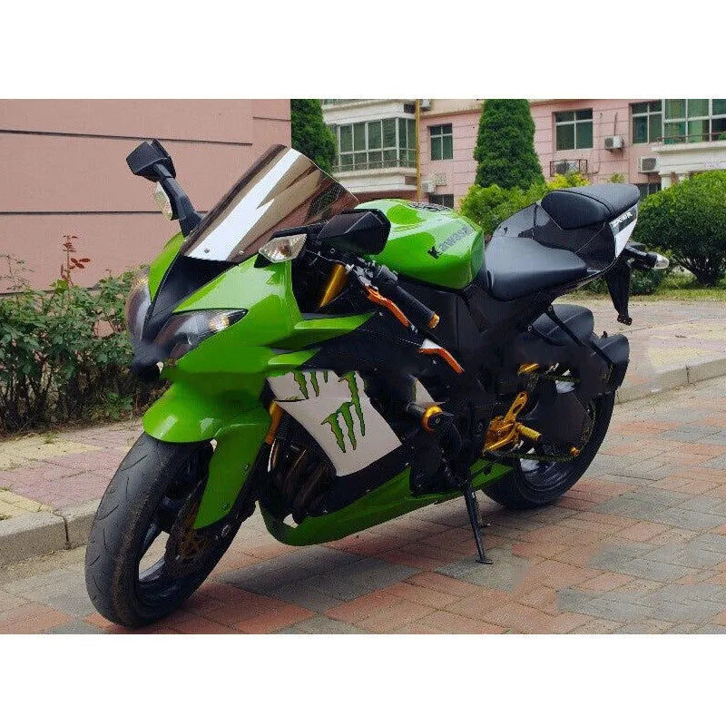 Blue and brown motorcycle windscreen for Kawasaki ZX-6R 636 and ZX-10R replacement
