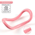 Yoga four-piece fitness set showing leg stretching device, yoga ring, pedal expander and figure eight tension rope