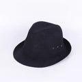 A men's fedora hat for mature gentlemen in thickened suit material or linen, shown in classic colours.