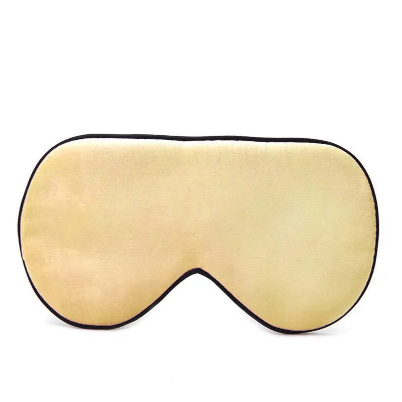 Double-sided mulberry silk eye mask with embroidered print in various colour options