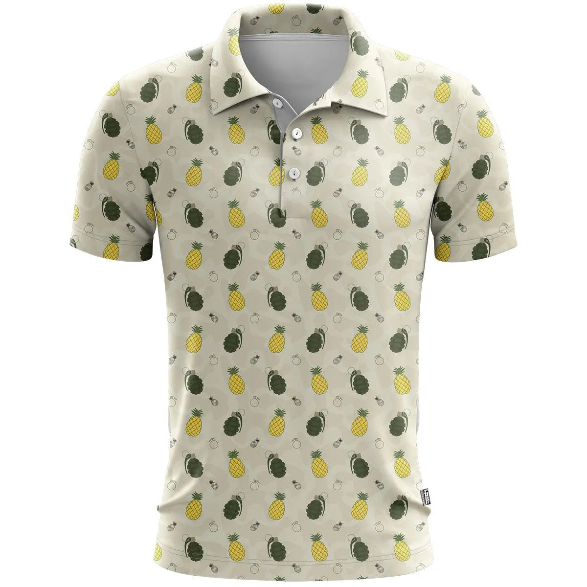 3D printed sports short sleeve T-shirt in polyester bird eye cloth with loose fit design