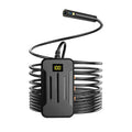 Wireless dual lens endoscope with 5.5mm and 8mm probe options showing hook and magnet accessories