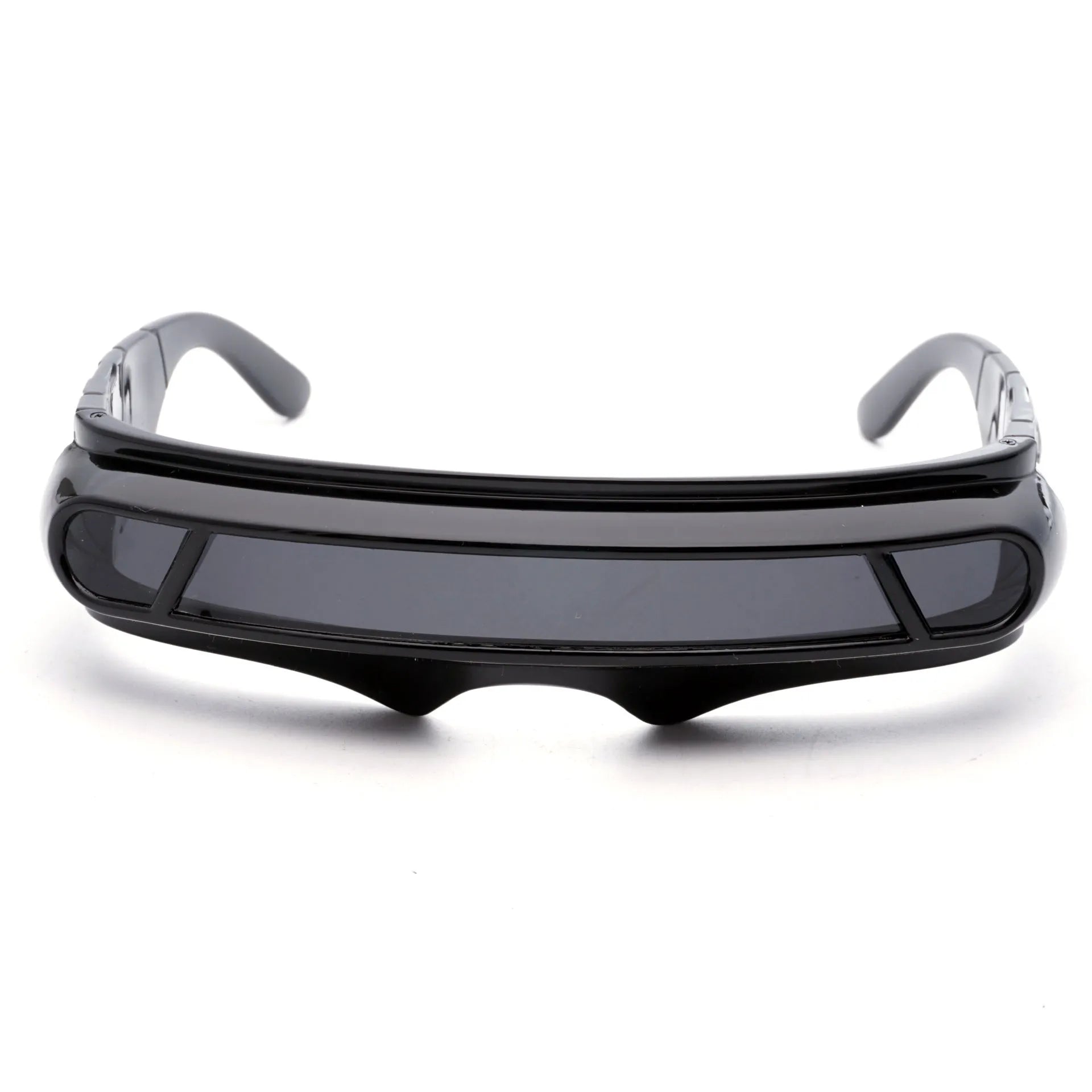 Black frame sports sunglasses with polarised lenses in three colour options: grey, red mercury, or blue mercury