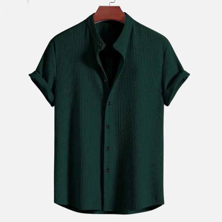 Mens loose short sleeve shirt in multiple colours with Asian sizing options