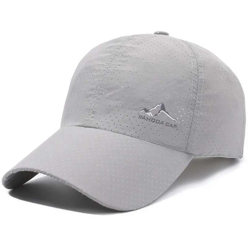 Korean-style adjustable baseball cap in polyester fabric with dome crown design for summer sun protection