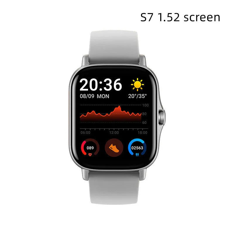 GT20 smartwatch with alloy case and silicone strap showing touch screen display
