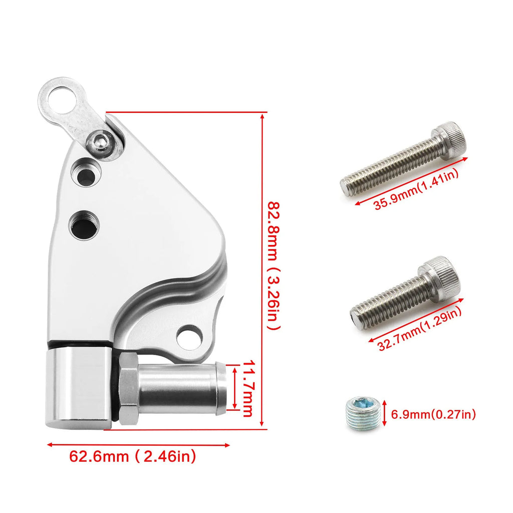 Billet aluminium intake manifold coolant adapter for K20 K24 engines with AN fittings