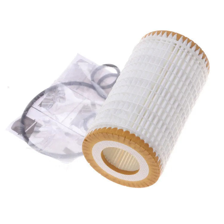 HU718 5X oil filter with polyester mesh element and 10mm connections for automotive use