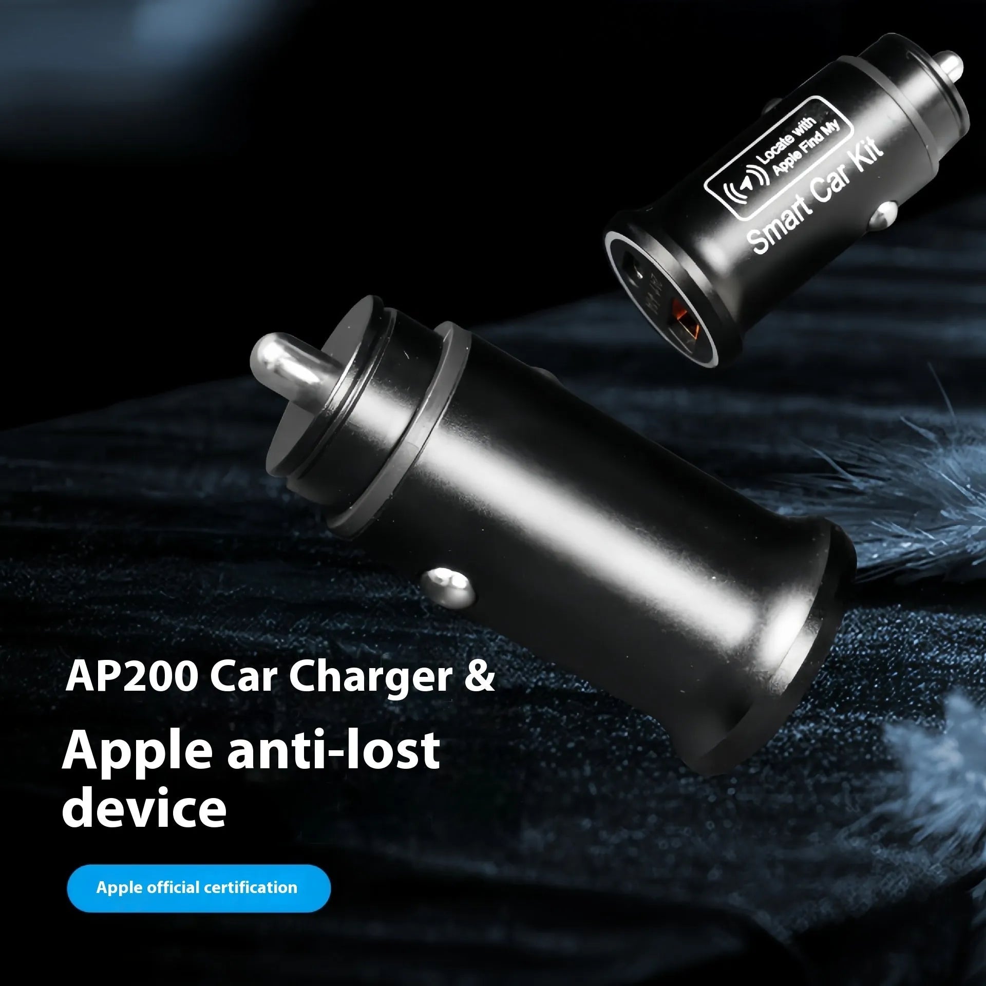 Black car charger GPS locator device with ABS housing for vehicle tracking