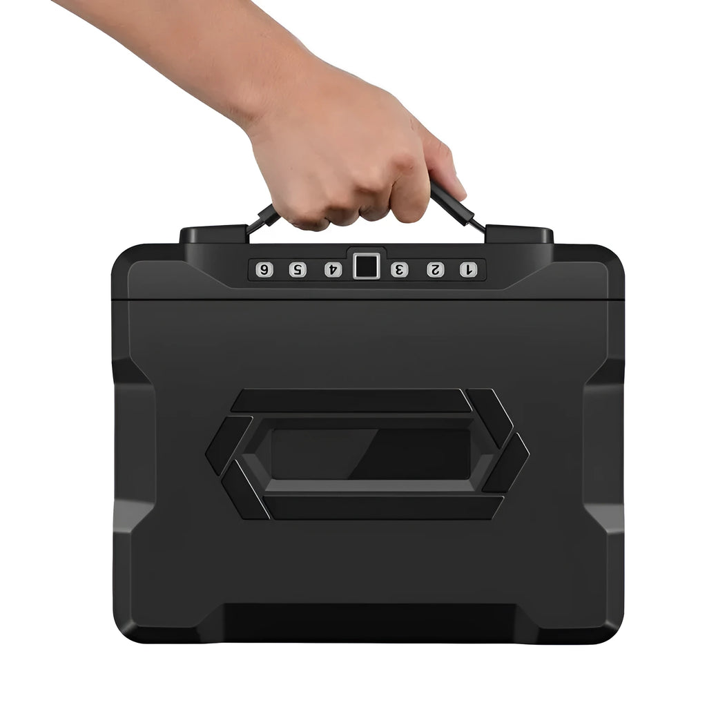 L12 mechanical portable password safe with combination lock for document storage