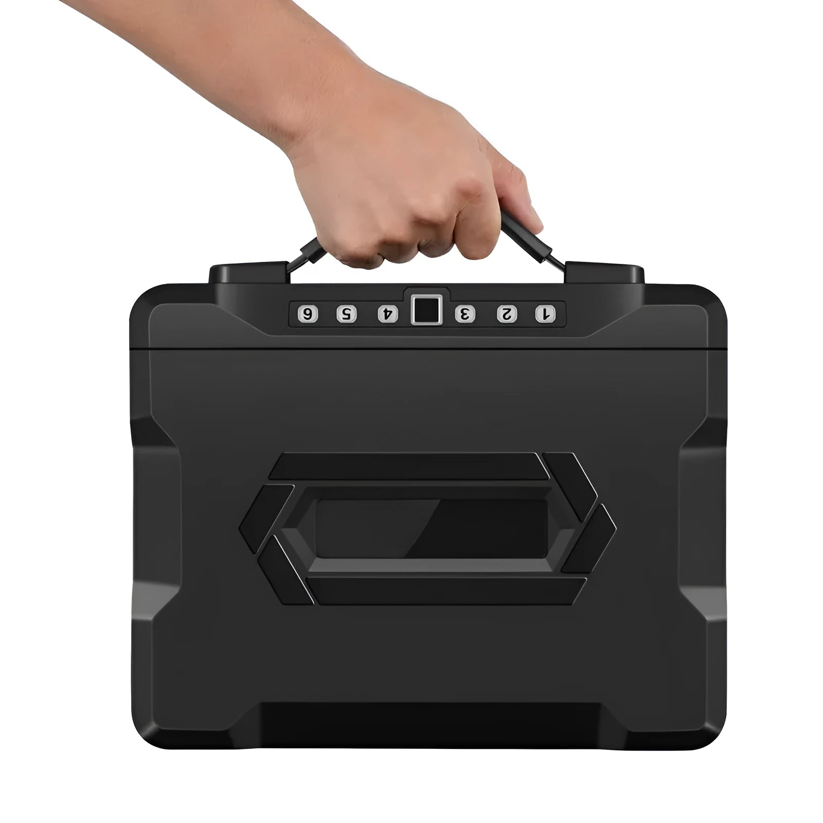 L12 mechanical portable password safe with combination lock for document storage