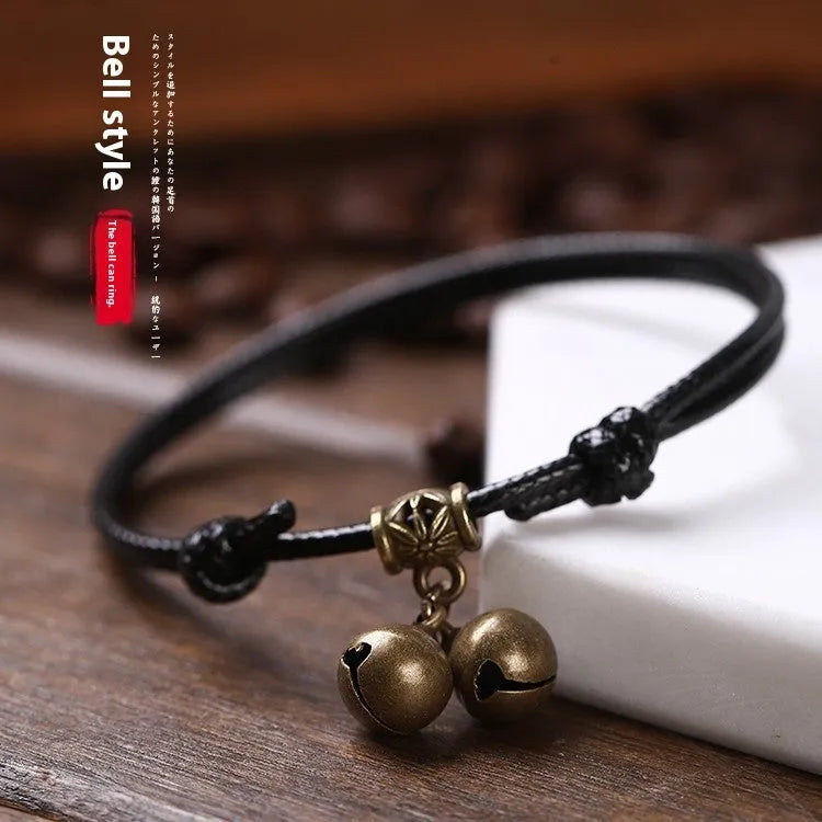 Nylon rope dog collar with brass buckle, shown in black, red, and coffee colour options.