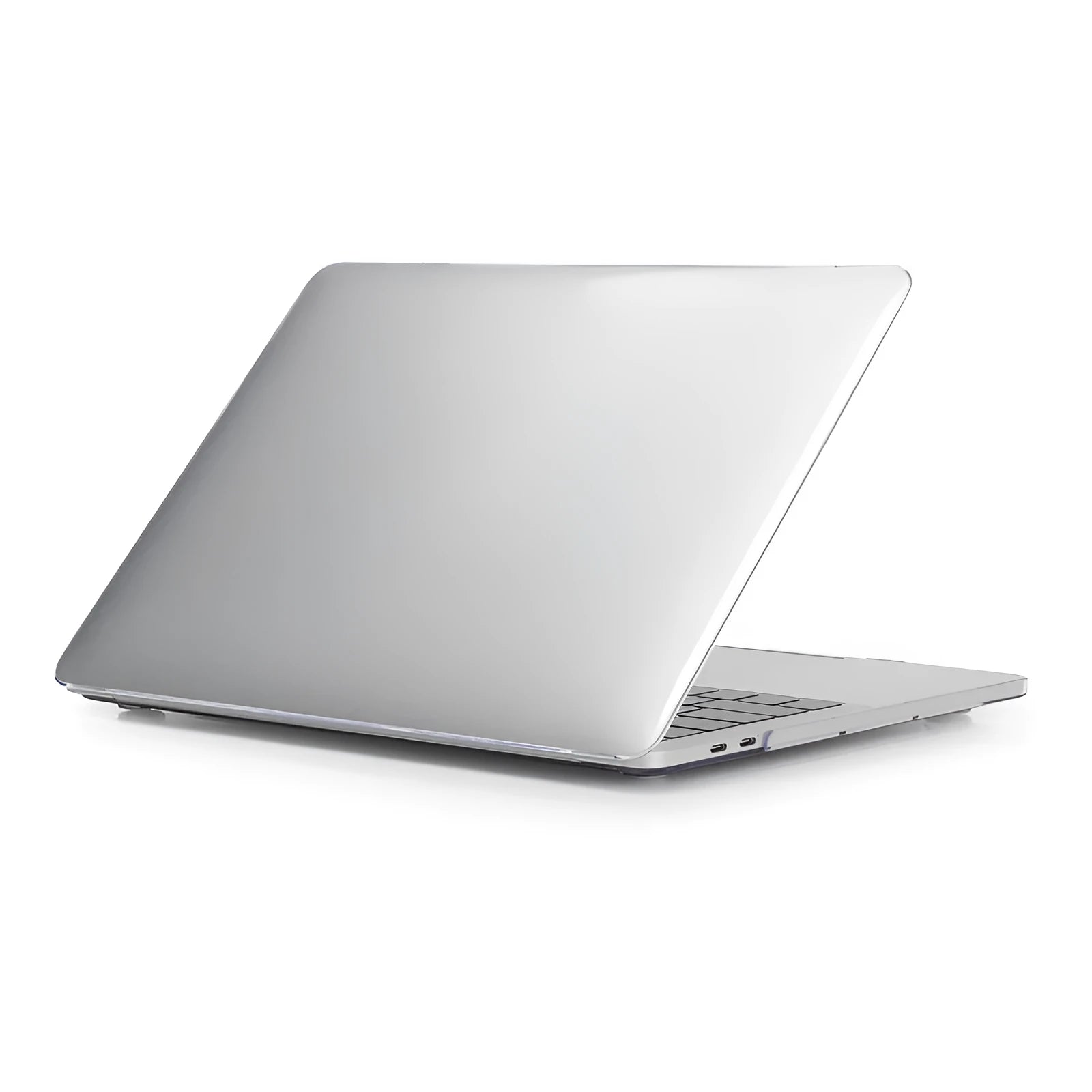 Transparent and black PC protective shell cases for MacBook Pro 14.2 and 16.2 inch laptops