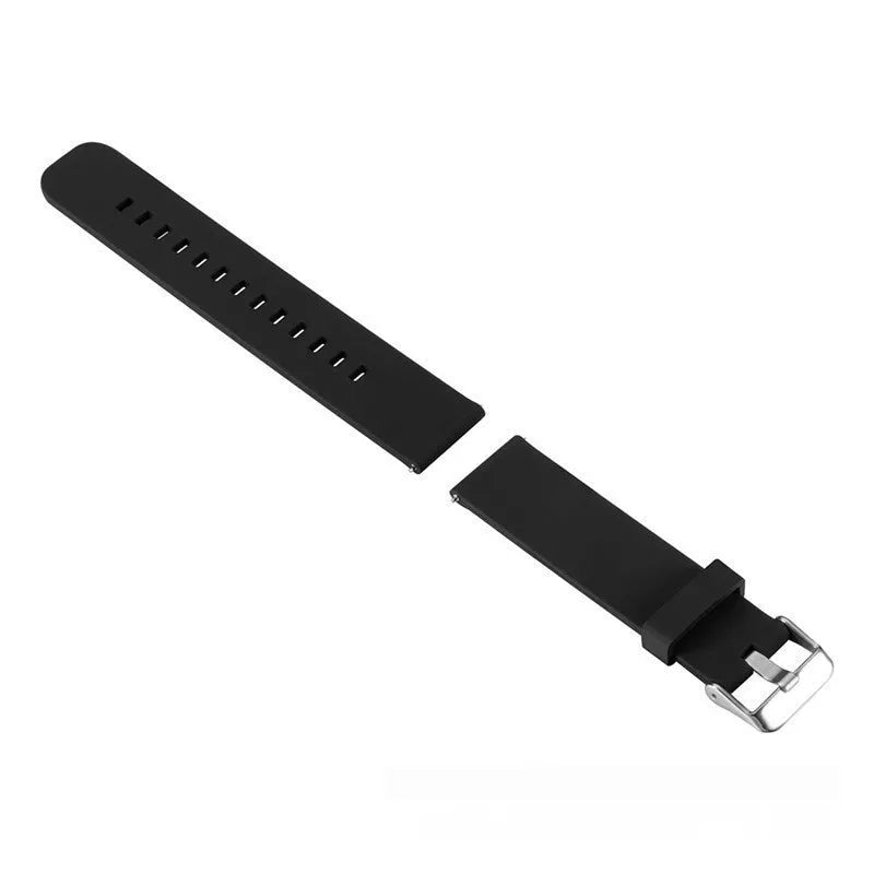 Solid colour silicone sports watch strap for Garmin Forerunner 245 in seven colour options